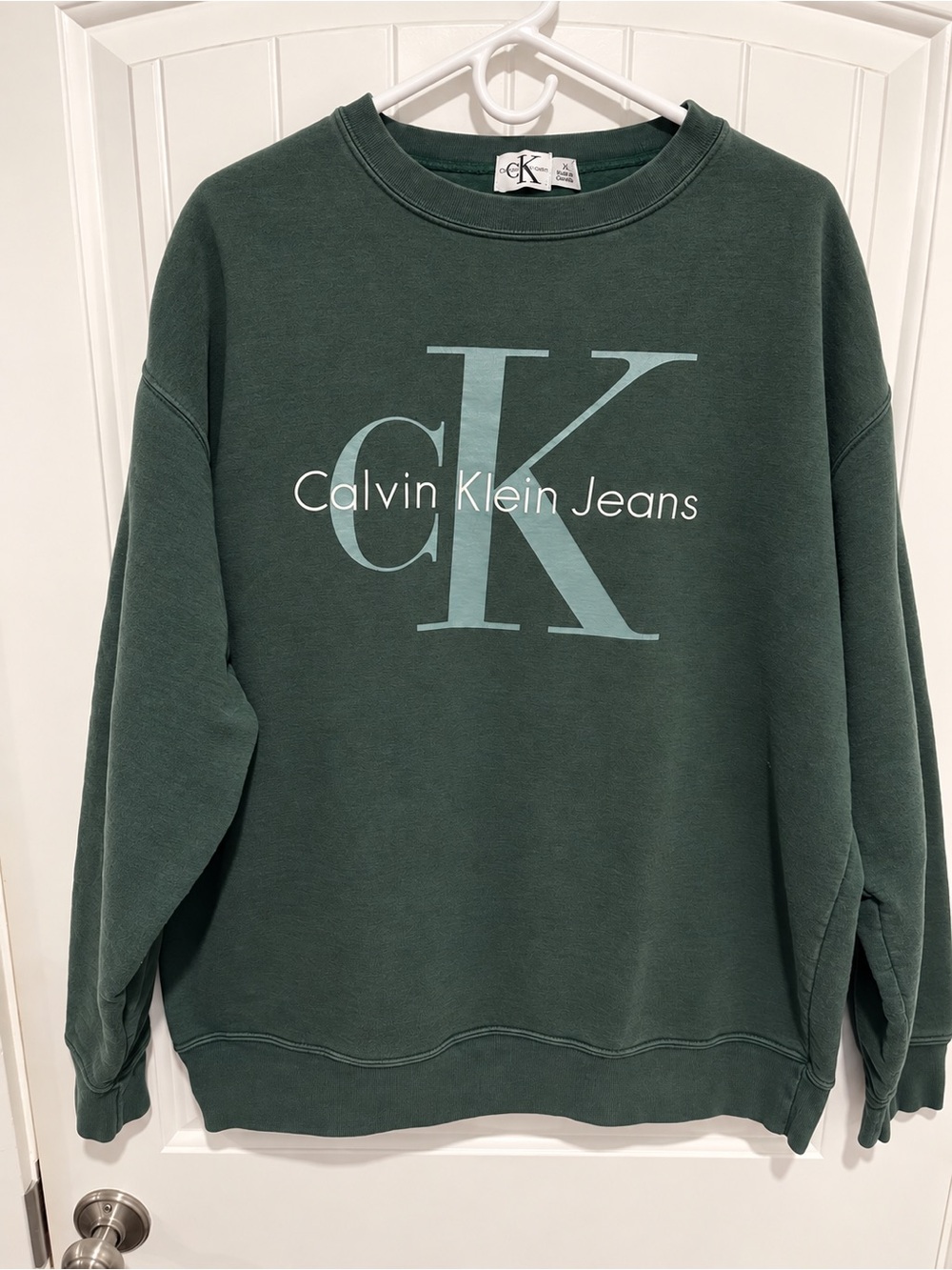Vintage 90s Calvin Klein Jeans CK Sweatshirt Men’s XL Made in Canada